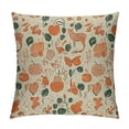 thumbnail image 1 of Qinduosi Pack of Brown Pumpkin Throw Pillow Covers Inch, Sunflower Mushroom Pillow Covers for Bed Sofa, Hand Drawn Style Fall Harvest Theme Decorative Pillow Covers, Fruit Cushion Cases, 1 of 5