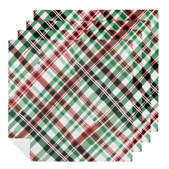 Qinduosi Party Cloth Napkins Dinner Table Napkins, Washable Reusable Polyester Napkins for Home Holiday Party Wedding Table Setting Decoration 2 PCS