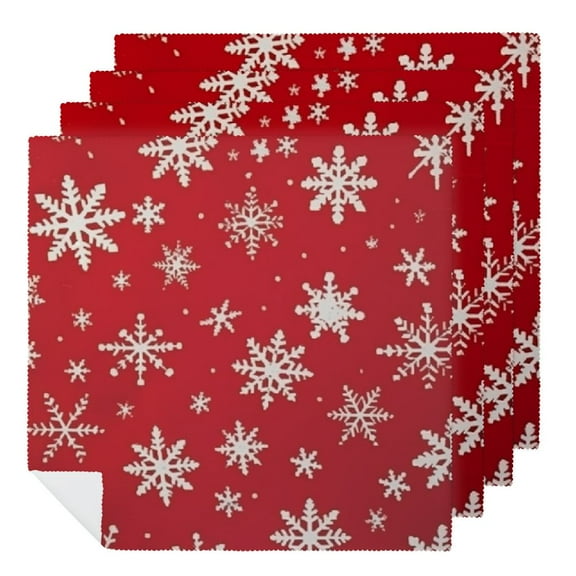 Qinduosi Party Cloth Napkins Dinner Table Napkins, Washable Reusable Polyester Napkins for Home Holiday Party Wedding Table Setting Decoration 2 PCS