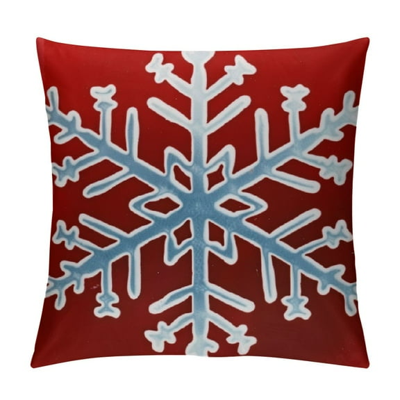 Qinduosi Pieces Christmas Throw Pillow Cover Xmas Pillow Case Sofa Cushion Cover for Christmas Home Decoration (Traditional Color) White