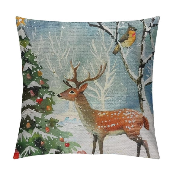 Qinduosi Pillow Covers ,Christmas Pillow Covers, Decorations for Home,Christmas Pillow ,Christmas Bedroom Decor,Farmhouse Christmas Decor,Christmas Decor Pillow Cover
