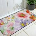 thumbnail image 1 of Qinduosi Pink Floral Kitchen and Door Rug Boho Flower Anti Fatigue Kitchen Mat for Floor Non Slip Cushioned Kitchen Floor Mat Comfort Standing  Mat 19.68*47.24 in, 1 of 6