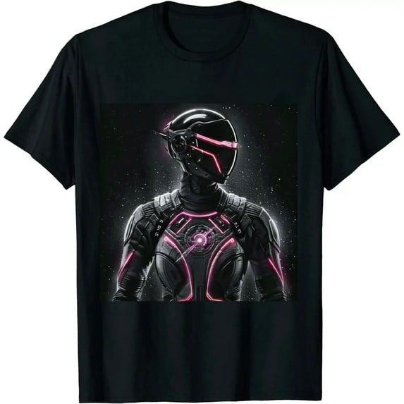 Qinduosi Power Rangers Adult Regular Fit T-Shirt Black