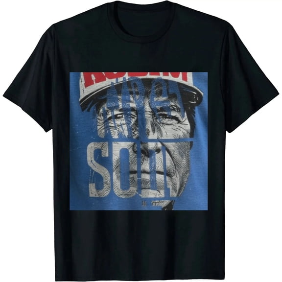Qinduosi Reagan Bush Vintage Style Conservative Republican GOP Women V-Neck T-Shirt Black