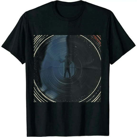 Qinduosi Soft Men Woment Shirts Oversized T Shirt,Gift for . Black