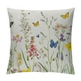 thumbnail image 1 of Qinduosi Spring Easter Pillow Covers Set of , Bunny Butterflies Throw Pillows Outdoor Floral Decorative Farmhouse Cushion Case Spring Decorations for Home Sofa, 1 of 5