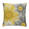 thumbnail image 1 of Qinduosi Spring Summer Pillow Covers of , Yellow Grey Decor Pillows Sunflower Throw Pillow Covers Indoor Outdoor for Couch Sofa Cushion Bed Outdoor Spring Summer Decorations for Home White, 1 of 5