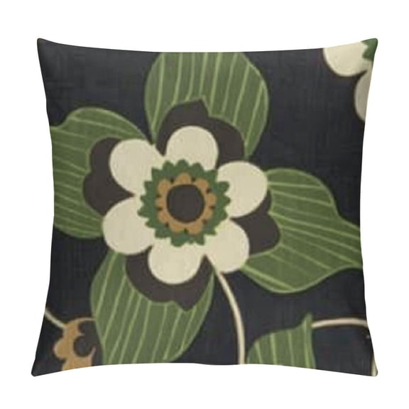 Qinduosi Square Throw Pillow Covers Forest Floral Flowers Cute Pillow Cases Decorative for Home Bedroom Sofa Pillowcases Standard Size Inch