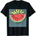 thumbnail image 1 of Qinduosi  Summer Graphic Tees Womens Short Sleeve Casual Watermelon Graphic T Shirts Black, 1 of 3