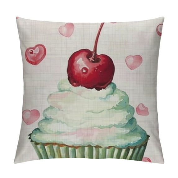 Qinduosi Summer Pillow Cover Decor Farmhouse Seasonal Decorative Throw Pillow Case for Home Sofa Couch White
