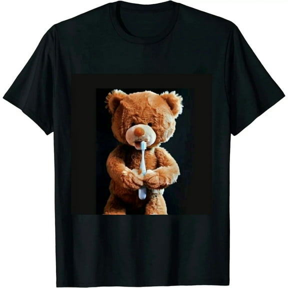 Qinduosi Ted The Talking Bear Smoking Bong Wahlberg Movie Fan t-Shirt Black