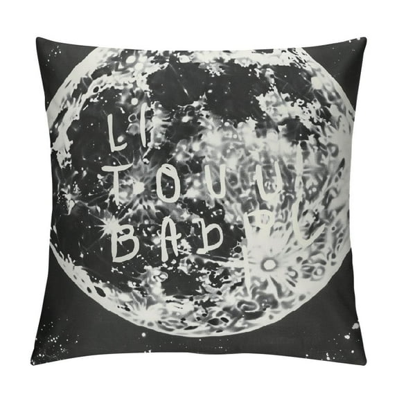 Qinduosi to The Moon and Back Lunar Gray Throw Pillow Cover inch Couple Valentine’s Day Decorative Pillowcase, Love Words Decor Decorations for Home Sofa Living Room