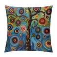 thumbnail image 1 of Qinduosi Throw Pillow Case Color Cute Linen Square Cushion Cover Pillowcase Home Decorative Sofa Armchair Bedroom Livingroom inch, 1 of 5