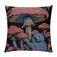thumbnail image 1 of Qinduosi Throw Pillow Case, Mushroom Decorative Cushion Cover for Home Office School Dorm Room,Retro Gifts for Women Girls s White, 1 of 5