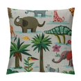 thumbnail image 1 of Qinduosi Throw Pillow Covers Animals with Cute Elephant and Pillow Case Cushion Cover for Home Party, 1 of 5