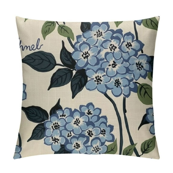 Qinduosi Throw Pillow Covers, Inch Blue Cushion Case Decoration for Sofa Couch Set of