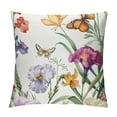 thumbnail image 1 of Qinduosi Throw Pillow Covers Inch Set of Flower Decorative Throw Pillow Cases Soft Velvet Outdoor Cushion Covers for Sofa Garden Couch Home Decor, 1 of 5