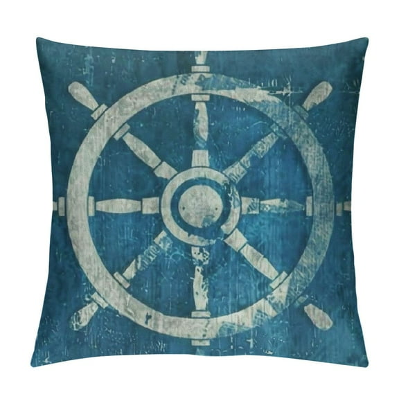 Qinduosi Throw Pillow Covers Set of Ocean Theme Nautical Outdoor Cushion Pillow Cases for Sofa Beach Car Home Decoration Throw Pillow Inch