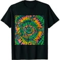 thumbnail image 1 of Qinduosi Unisex-Adult Standard Spiral Bears Tie Dye T-Shirt Black, 1 of 3