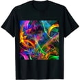 thumbnail image 1 of Qinduosi Unisex Graphic Print for Women Short Sleeve Top Black, 1 of 3