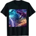 thumbnail image 1 of Qinduosi Unisex Men's and Women's Shirts Unisex Fashion Tees Graphic Adults T-Shirts Tops Size S-XXL Black, 1 of 3