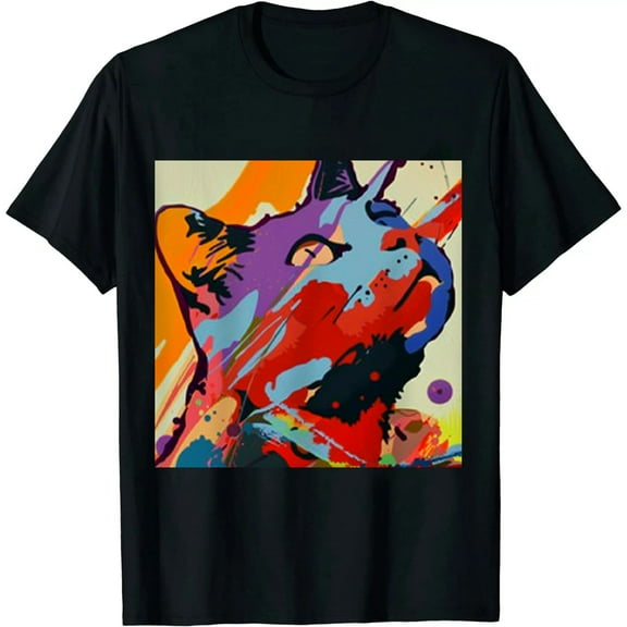 Qinduosi Unisex Men's and Women's Shirts Unisex Fashion Tees Graphic Adults Tops Size S-XXL Black