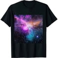 thumbnail image 1 of Qinduosi  Unisex Printed Shirts Funny Design Tees Colorful T-Shirts Summer Tops for Men Women Black, 1 of 3