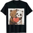 thumbnail image 1 of Qinduosi Unisex Shirts Sleeve Tee Birthday T-Shirt Gift for Men Women Multicolor Black, 1 of 3