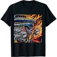 thumbnail image 1 of Qinduosi UnisexShirt Men's Short Sleeved T-Shirt Women's Round Neck Shirt Black, 1 of 3