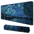 thumbnail image 1 of Qinduosi  Upgraded Mouse Pad MousePads Non-Slip Rubber Base Mousepad Rectangular Mouse Mat for Desktop Computer Laptop Office  - Van Gogh Starry Night Over The Rhone 31.5x11.8 in, 1 of 6