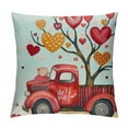 thumbnail image 1 of Qinduosi Valentines Day Pillow Covers Love Heart Truck Red Valentine Pillows Decorative Throw Pillows Valentines Day Decor for Sofa Couch Home Valentine's Day Decorations, 1 of 5