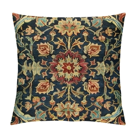 Qinduosi Vintage Floral Throw Pillow Covers Home Pillowcase Square Pillow Case Cushion Cover for Bed Sofa Living Room Car Indoor and Outdoor " White