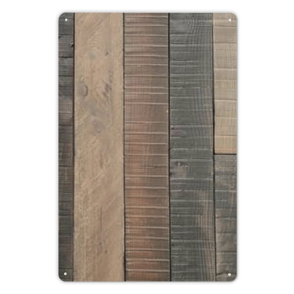 Qinduosi Vintage Style Wooden Striped Tin Sign 12x8in Home Decor for Bedroom Living Room Wall Decor