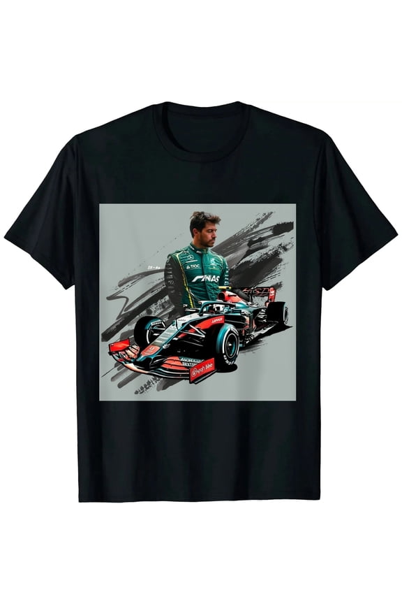 Vintage T-Shirt, Formula Racing T-Shirt Black