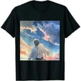 thumbnail image 1 of Qinduosi Violet Evergarden T-Shirt Mens Summer Casual Soft Loose Crew Neck Short Sleeve Shirt Graphic Hip Hop T Shirts Black, 1 of 3