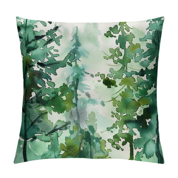 Qinduosi Watercolor Pillow Covers Throw Pillows for Christmas Indoor Outdoor Decorative Cushion s for Sofa Bed Decorations Set of