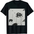 thumbnail image 1 of Qinduosi Women Cute Graphic Tees Shirt Blouse Tops Black, 1 of 3