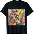 thumbnail image 1 of Qinduosi Women Short Sleeve T-Shirt Cute Graphic Print Aesthetic Crop Top Baby Tee Summer Streetwear Black, 1 of 3