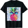 thumbnail image 1 of Qinduosi Women Sunglasses Beach Shirts Summer Graphic Tee Tops Casual Short Sleeve Vacation T Shirt Black, 1 of 3
