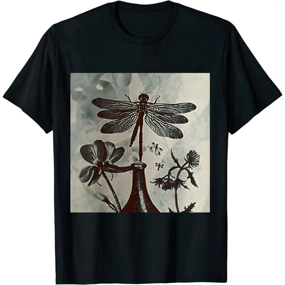 Qinduosi Women's Graphic Letter Print T Shirt Short Sleeve Tee Top Black