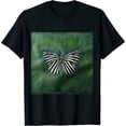 thumbnail image 1 of Qinduosi Women's Oversized Drop Shoulder Short Sleeve Tee Shirt Butterfly Top Black, 1 of 3
