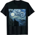 thumbnail image 1 of Qinduosi Women's Van Gogh 3D Floral Painting Impressionist Oil Painting Painting Printed for Women Black, 1 of 3