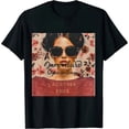 thumbnail image 1 of Qinduosi  Women to All The Ladies Cute Print Casual Graphic Tee Shirts Black, 1 of 3