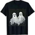 thumbnail image 1 of Qinduosi Womens Oh Hey T Shirt Funny Halloween Party Ghost Relationship Tee for Ladies Black, 1 of 3