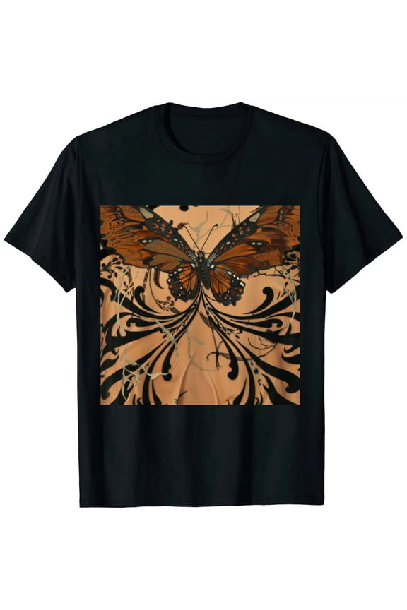 Womens Summer Crop Tops Round Neck Loose Fit Black