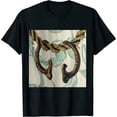 thumbnail image 1 of Qinduosi Womens Vintage Horse Print T Shirt Retro Cactus Pattern V Neck Short Sleeve Tee Tops Black, 1 of 3
