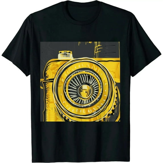 Qinduosi Yellow Ochre Design Printed Neon Bear Sneaker Matching T-Shirt Black