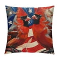 thumbnail image 1 of Qinduosi th of July Pillow Covers Inch Cardinal American Flag Patriotic Independence Day Throw Pillowcase Cushion Case Farmhouse Decorations for Sofa Couch White, 1 of 5