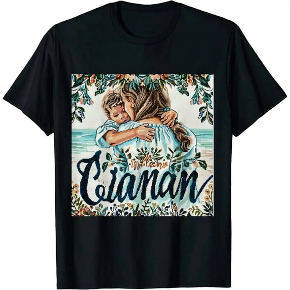 Qinduosi to Be Called Green Floral Shirt, Shirt with Kid Names, Mother Day's & Birthday Shirt for , Graphic Tees for Women Black