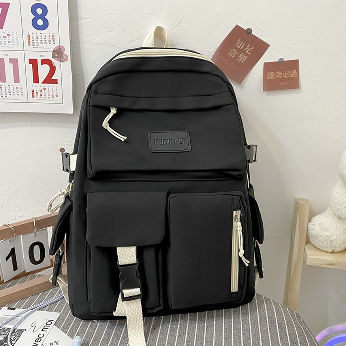 School bag with sales many pockets